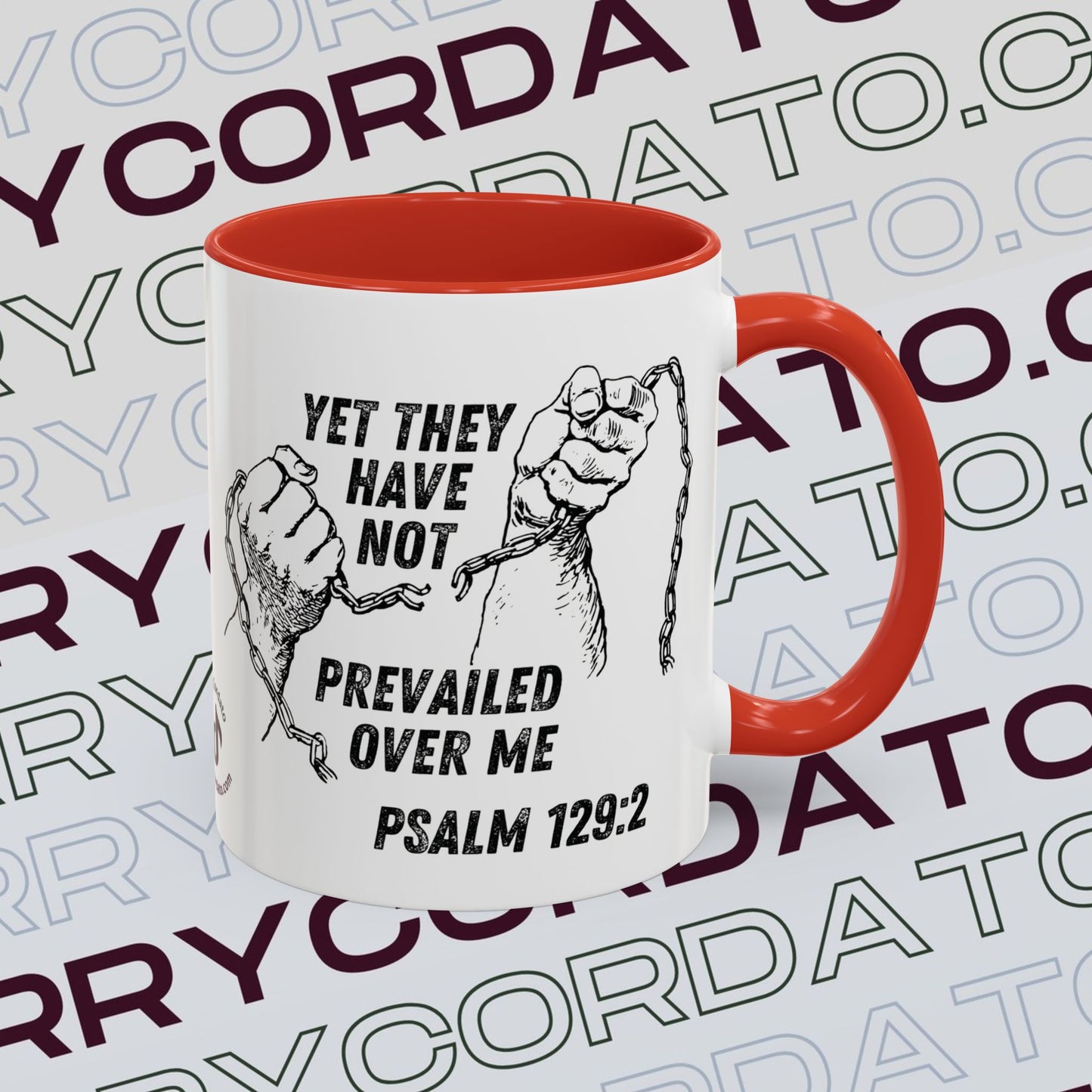Inspirational Coffee Mug, Motivational Cup for Daily Reflection, Gift for Friends, Psalm 129:2, Unique Quote Mug