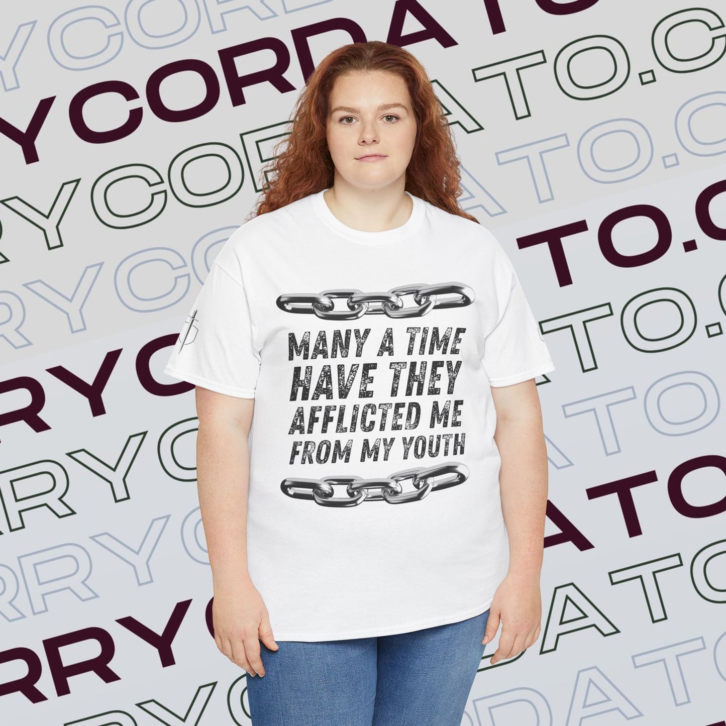 Inspirational Unisex Heavy Cotton Tee - Faith, Motivation, Spiritual, Gift for Him/Her, Bible Verse