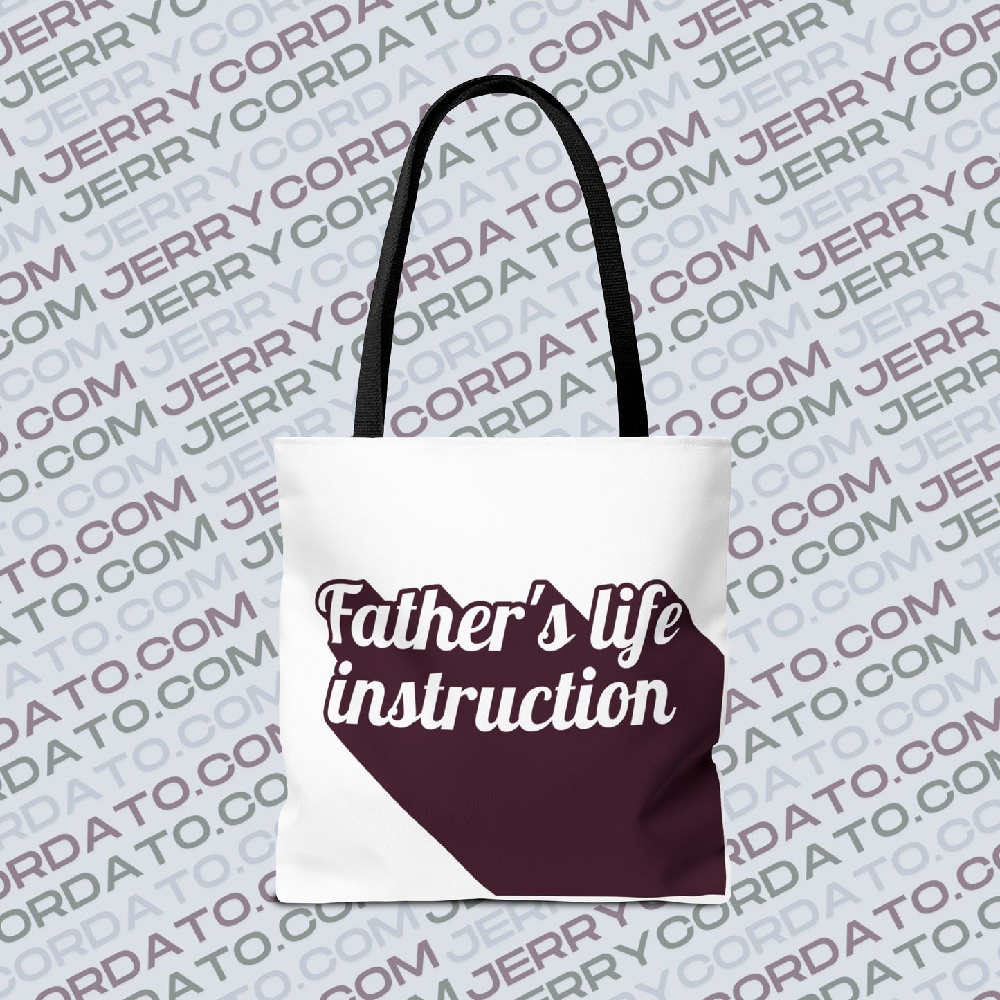 Faith-Inspired Tote Bag: Keep On the Way, Father's Life Instruction - Ideal Gift for Dad, Spiritual Journey, Everyday Use, Family [...]