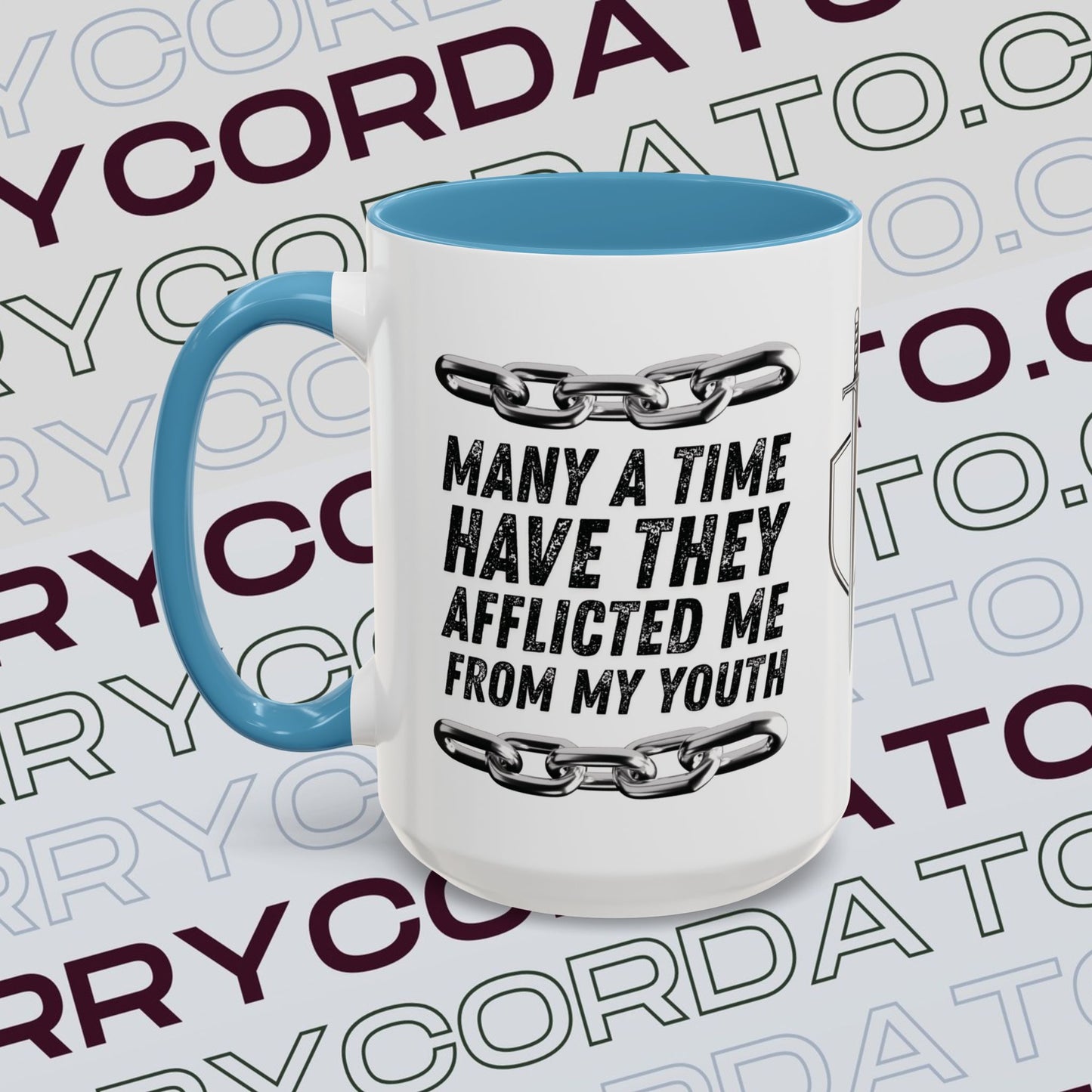 Inspirational Coffee Mug, Motivational Cup for Daily Reflection, Gift for Friends, Psalm 129:2, Unique Quote Mug