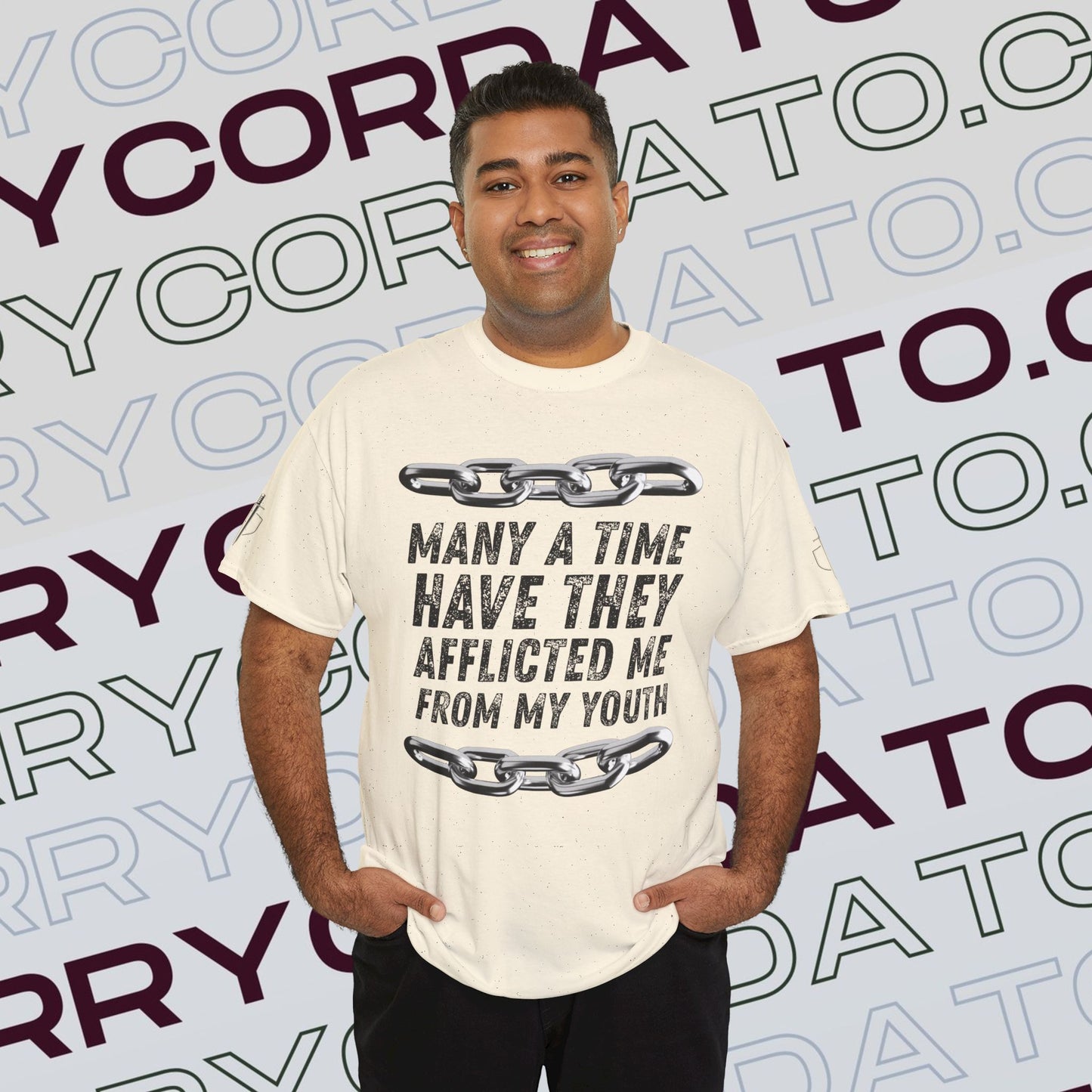 Inspirational Unisex Heavy Cotton Tee - Faith, Motivation, Spiritual, Gift for Him/Her, Bible Verse