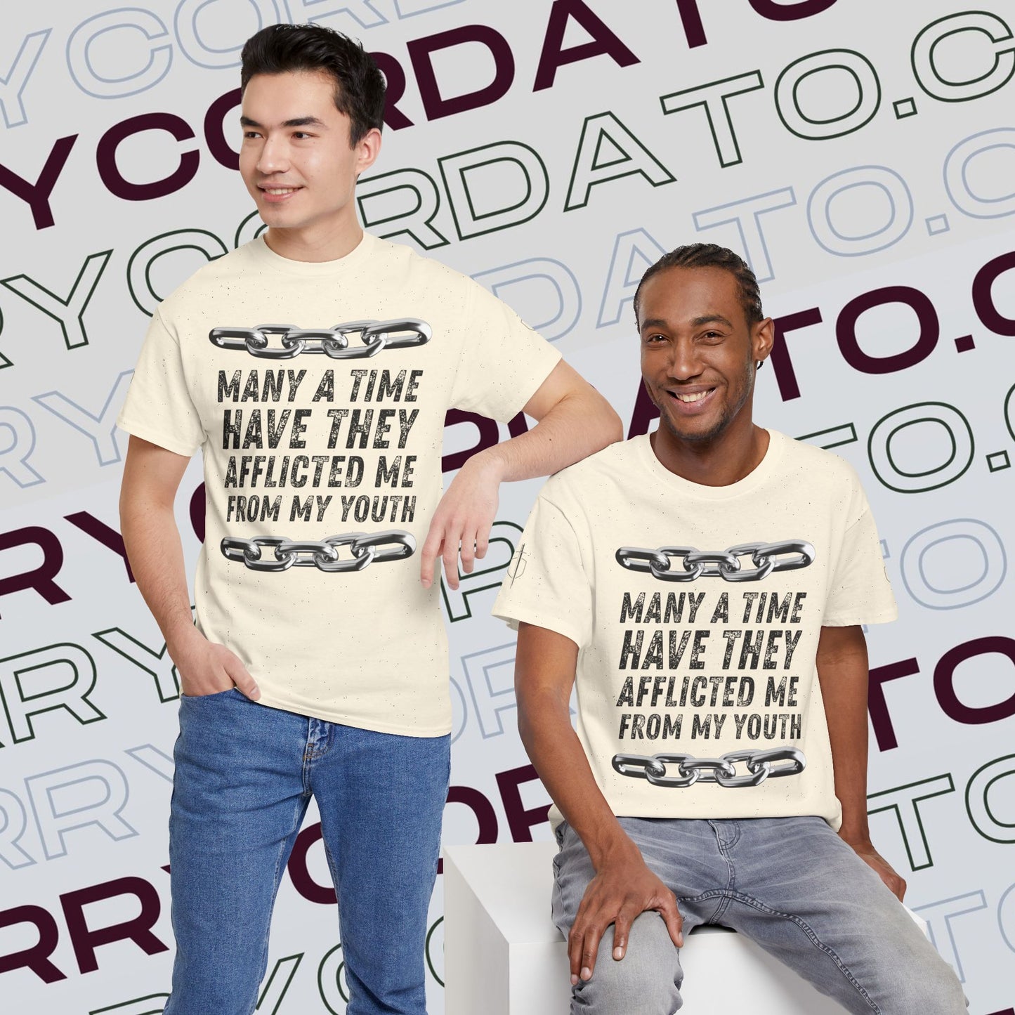 Inspirational Unisex Heavy Cotton Tee - Faith, Motivation, Spiritual, Gift for Him/Her, Bible Verse