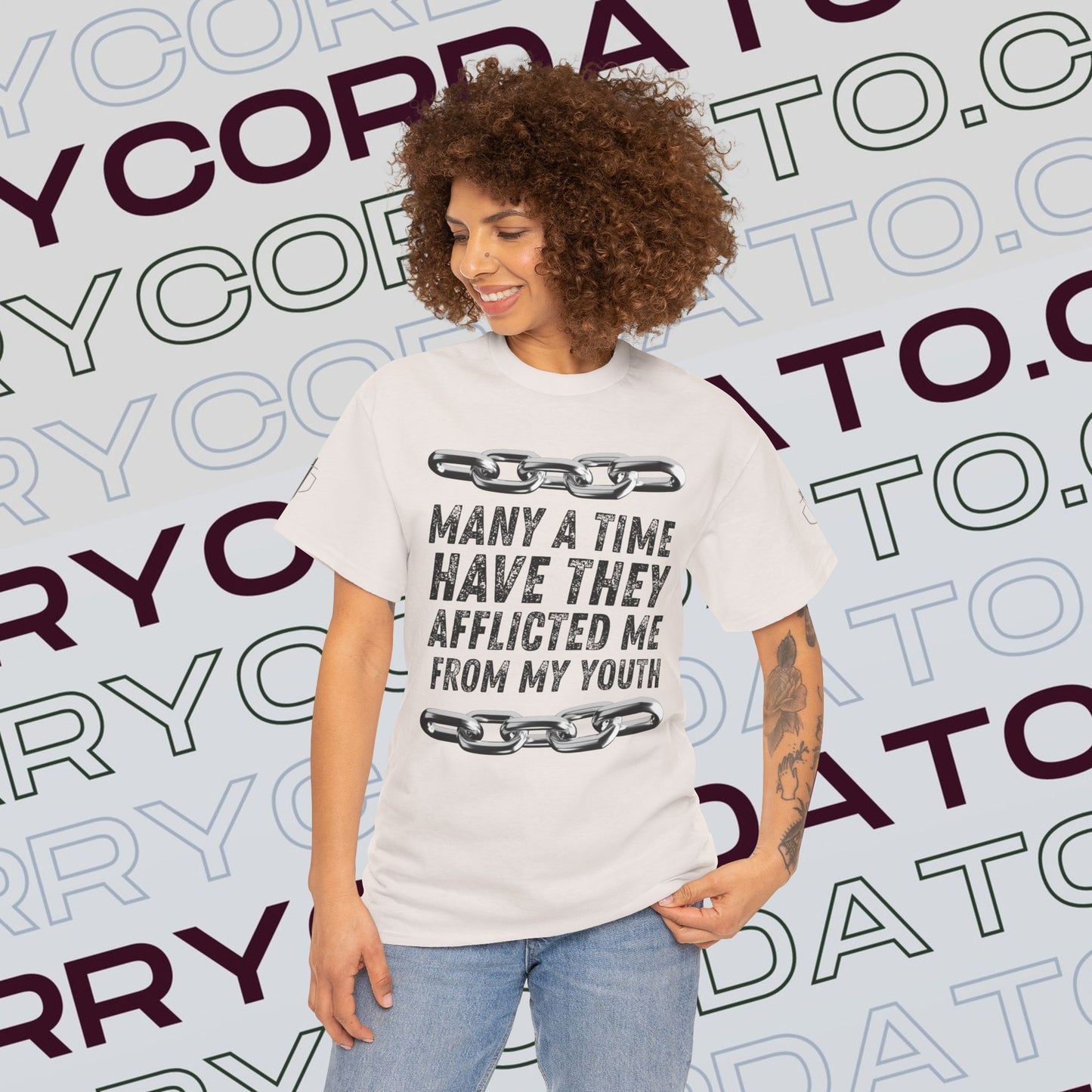 Inspirational Unisex Heavy Cotton Tee - Faith, Motivation, Spiritual, Gift for Him/Her, Bible Verse