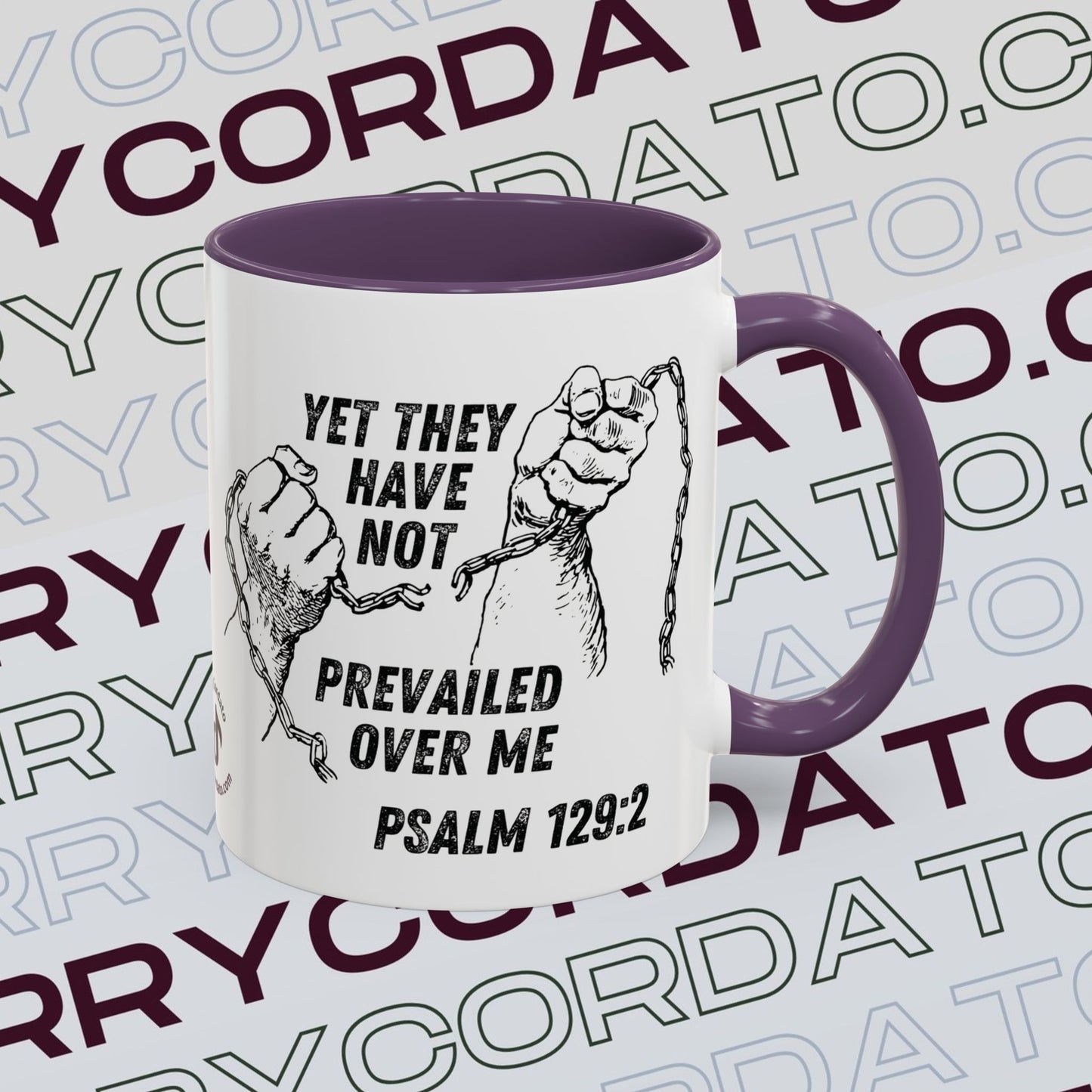 Inspirational Coffee Mug, Motivational Cup for Daily Reflection, Gift for Friends, Psalm 129:2, Unique Quote Mug
