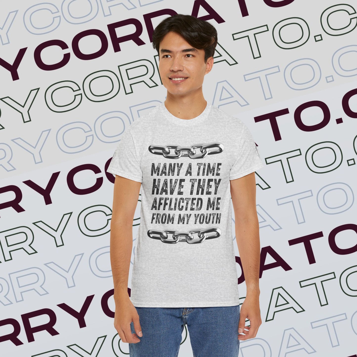 Inspirational Unisex Heavy Cotton Tee - Faith, Motivation, Spiritual, Gift for Him/Her, Bible Verse