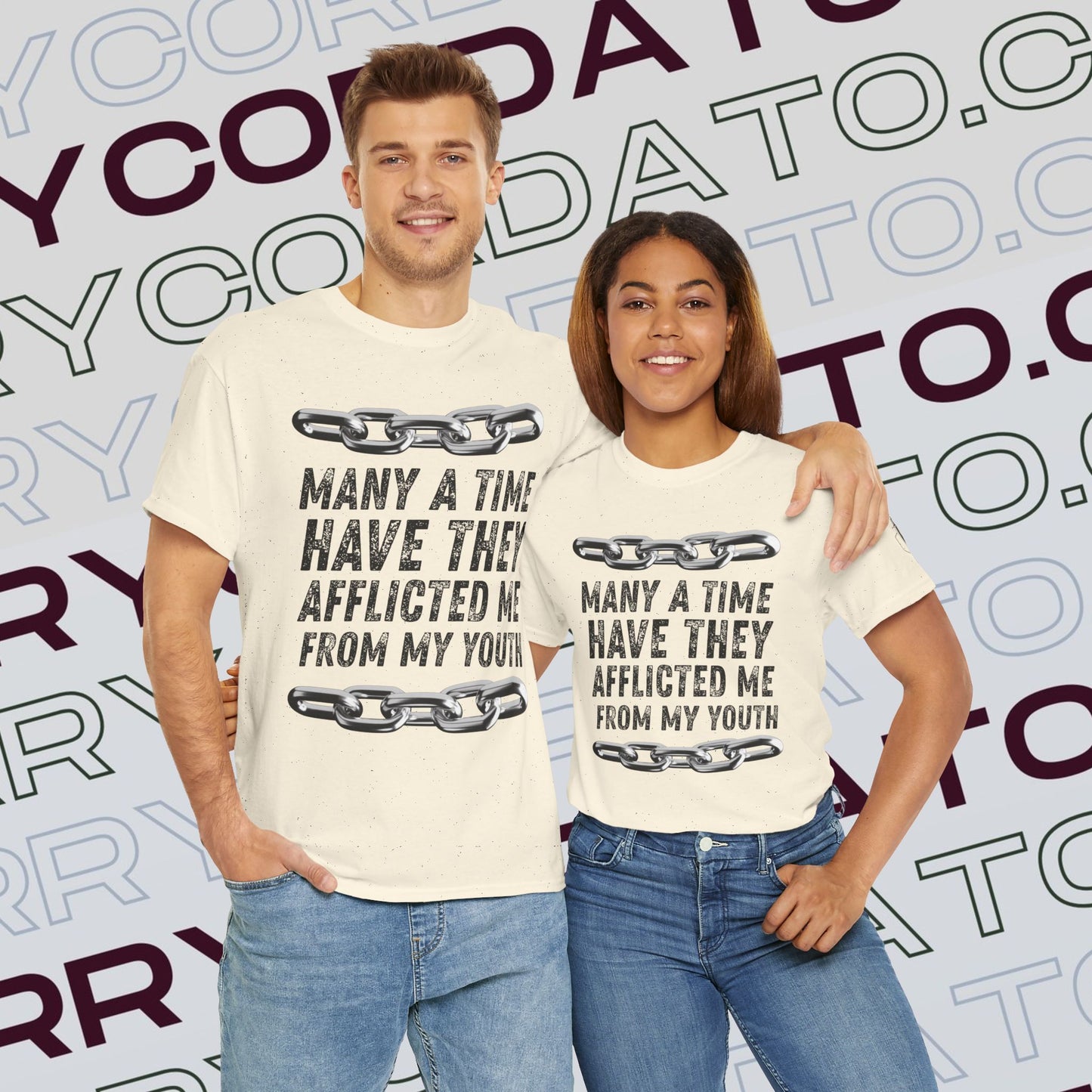 Inspirational Unisex Heavy Cotton Tee - Faith, Motivation, Spiritual, Gift for Him/Her, Bible Verse