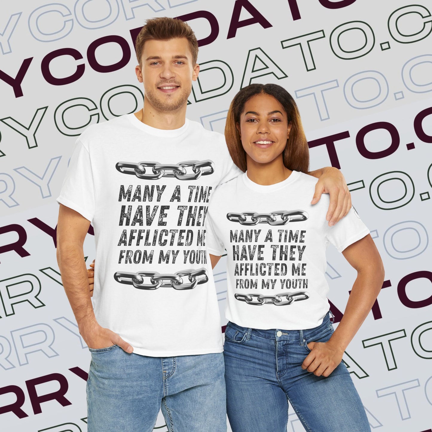 Inspirational Unisex Heavy Cotton Tee - Faith, Motivation, Spiritual, Gift for Him/Her, Bible Verse