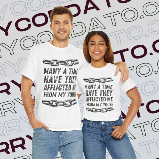 Inspirational Unisex Heavy Cotton Tee - Faith, Motivation, Spiritual, Gift for Him/Her, Bible Verse