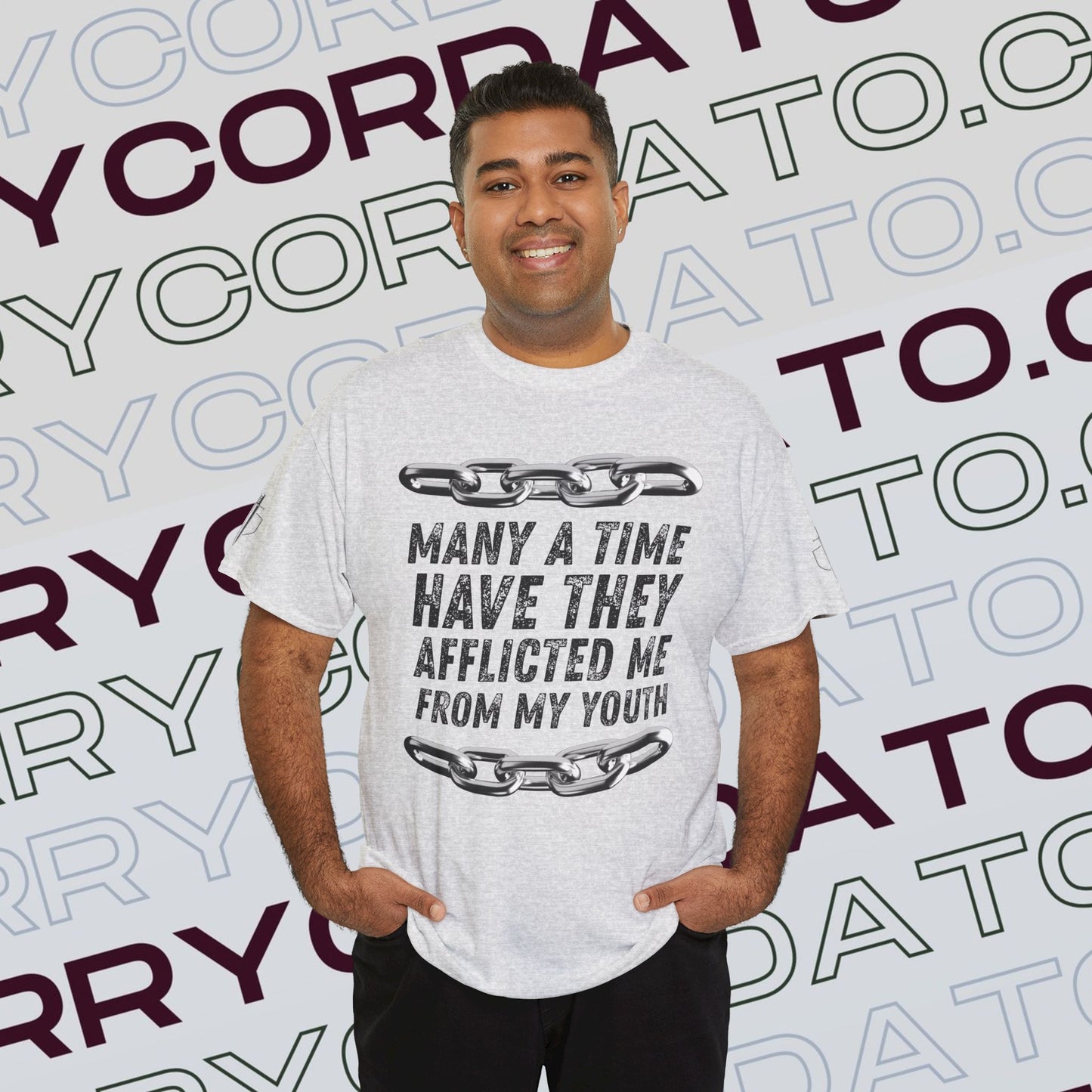 Inspirational Unisex Heavy Cotton Tee - Faith, Motivation, Spiritual, Gift for Him/Her, Bible Verse