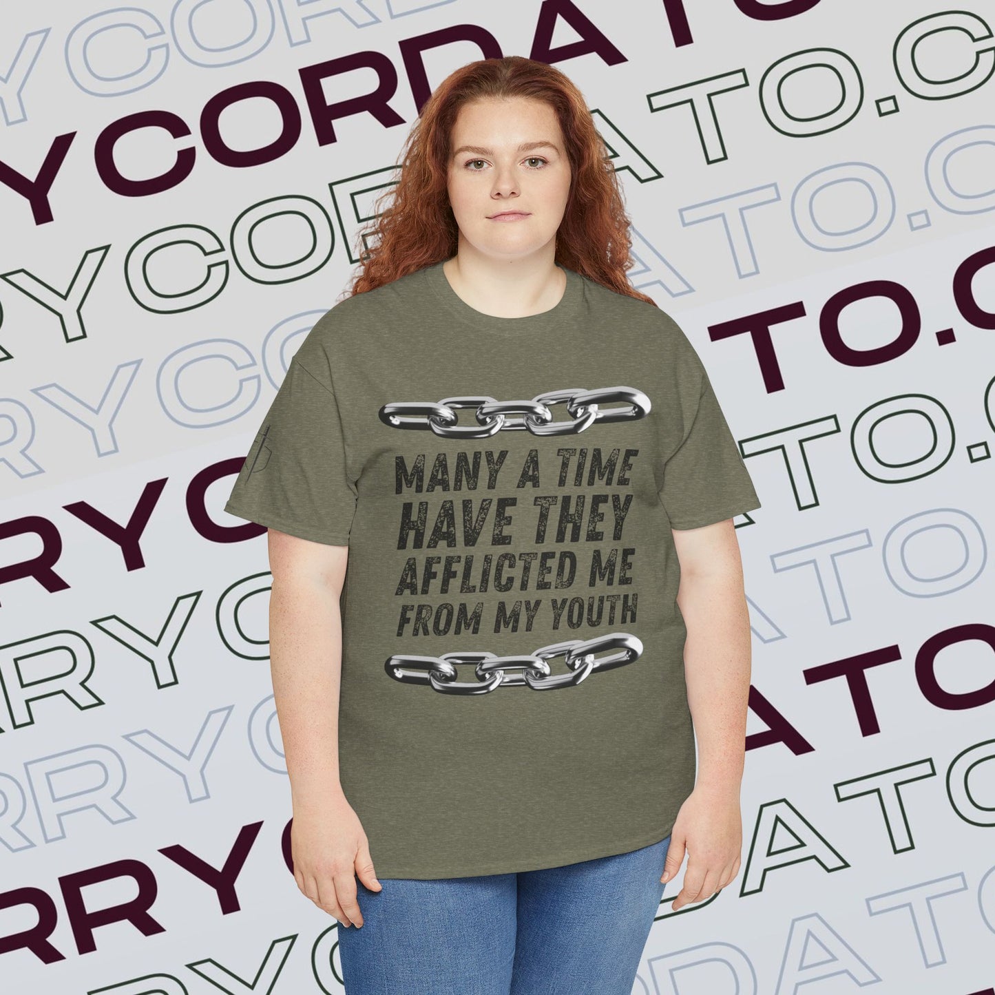 Inspirational Unisex Heavy Cotton Tee - Faith, Motivation, Spiritual, Gift for Him/Her, Bible Verse