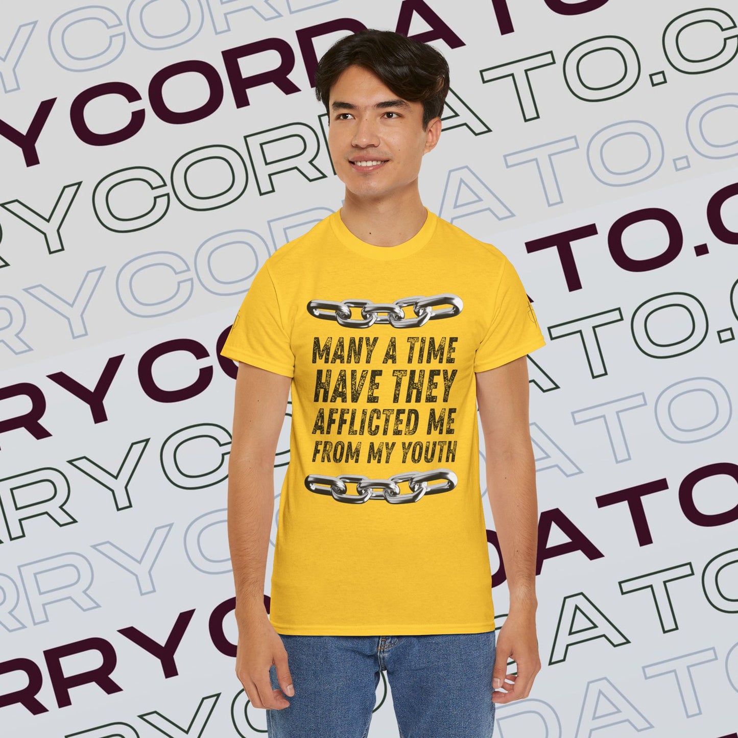 Inspirational Unisex Heavy Cotton Tee - Faith, Motivation, Spiritual, Gift for Him/Her, Bible Verse