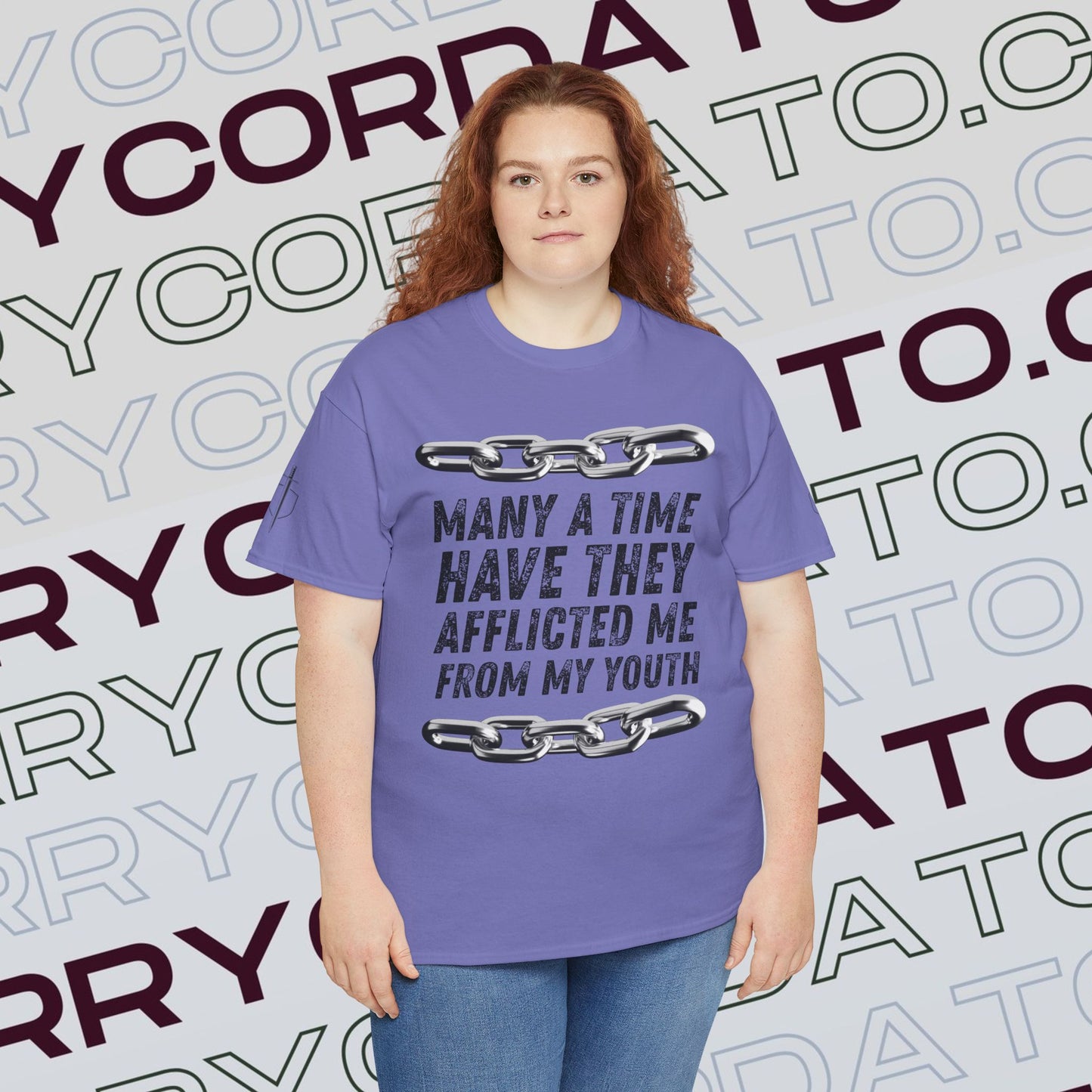 Inspirational Unisex Heavy Cotton Tee - Faith, Motivation, Spiritual, Gift for Him/Her, Bible Verse