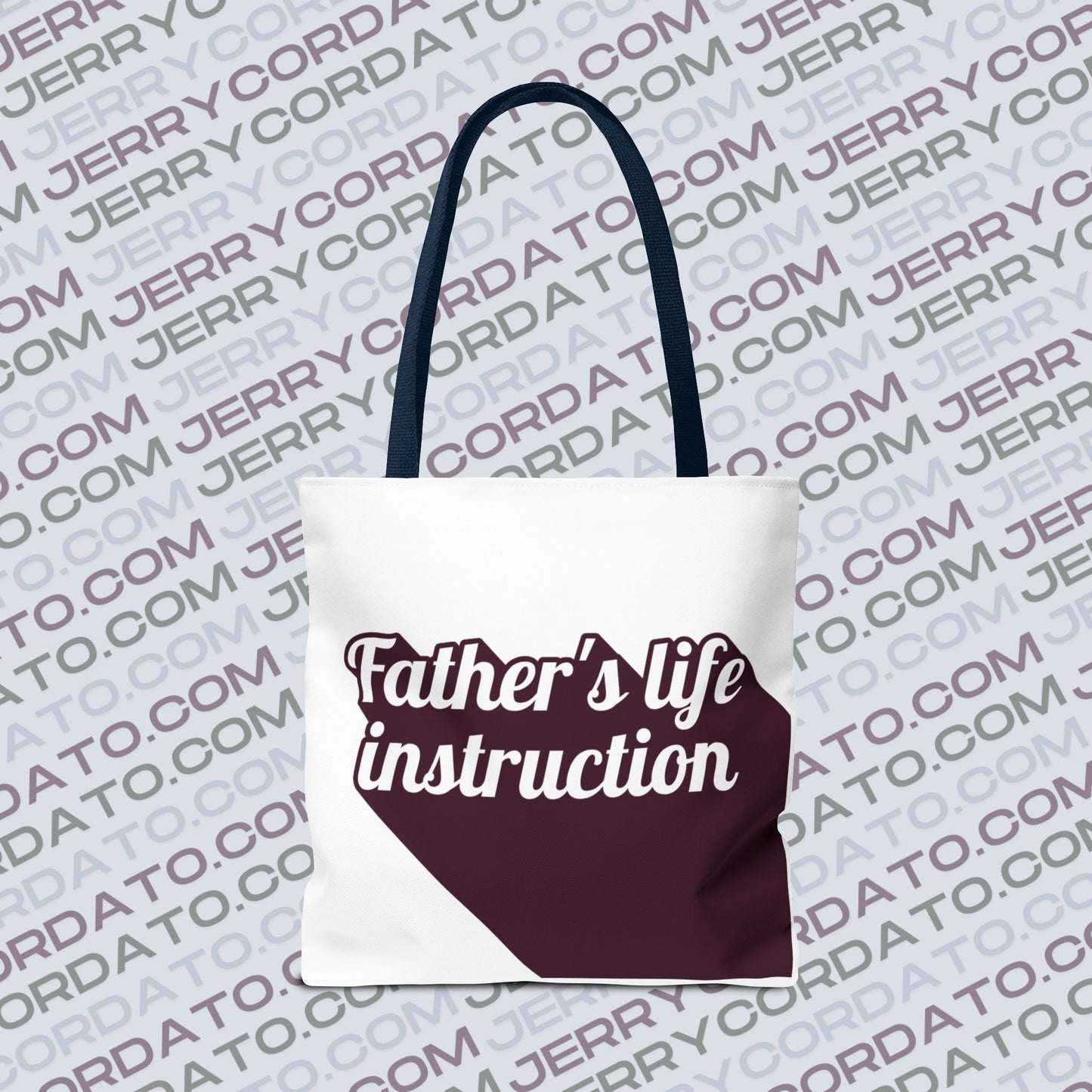 Faith-Inspired Tote Bag: Keep On the Way, Father's Life Instruction - Ideal Gift for Dad, Spiritual Journey, Everyday Use, Family [...]