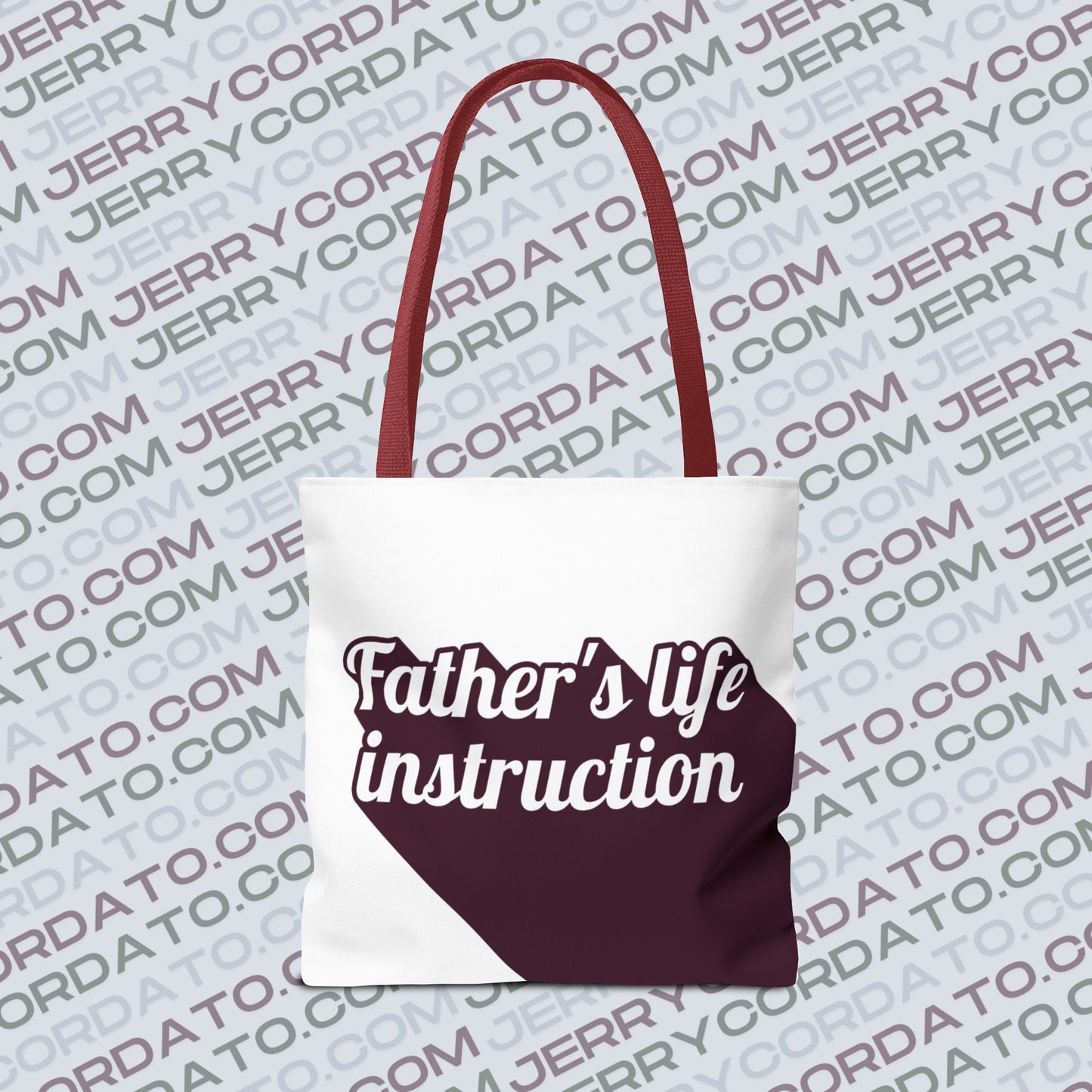 Faith-Inspired Tote Bag: Keep On the Way, Father's Life Instruction - Ideal Gift for Dad, Spiritual Journey, Everyday Use, Family [...]