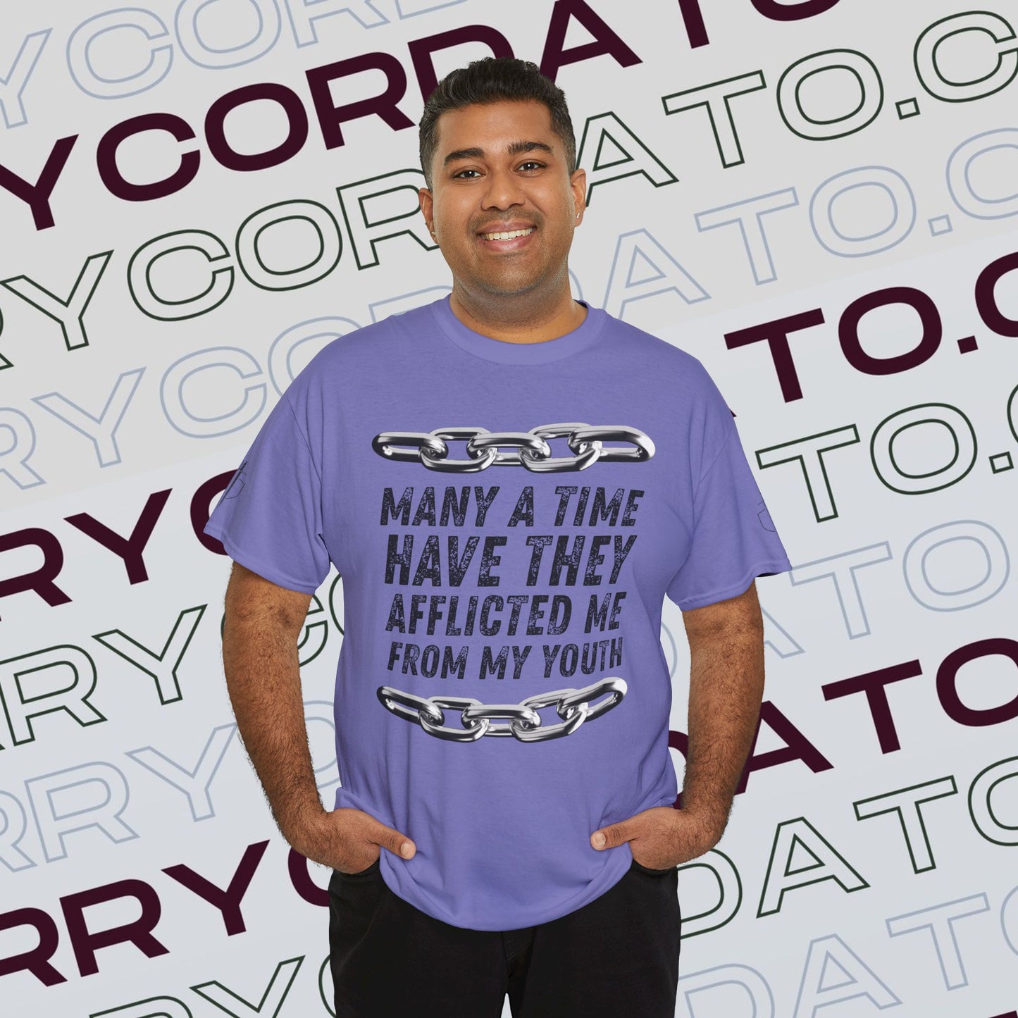 Inspirational Unisex Heavy Cotton Tee - Faith, Motivation, Spiritual, Gift for Him/Her, Bible Verse