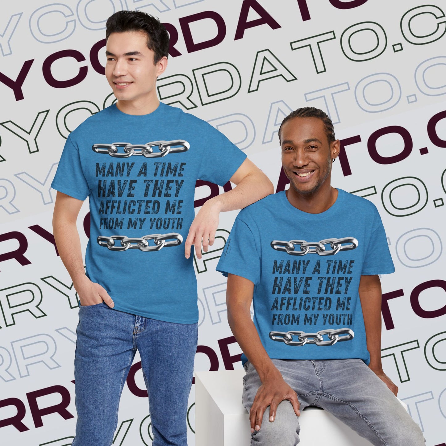 Inspirational Unisex Heavy Cotton Tee - Faith, Motivation, Spiritual, Gift for Him/Her, Bible Verse