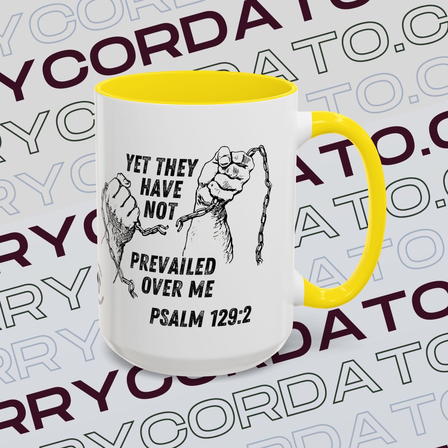 Inspirational Coffee Mug, Motivational Cup for Daily Reflection, Gift for Friends, Psalm 129:2, Unique Quote Mug