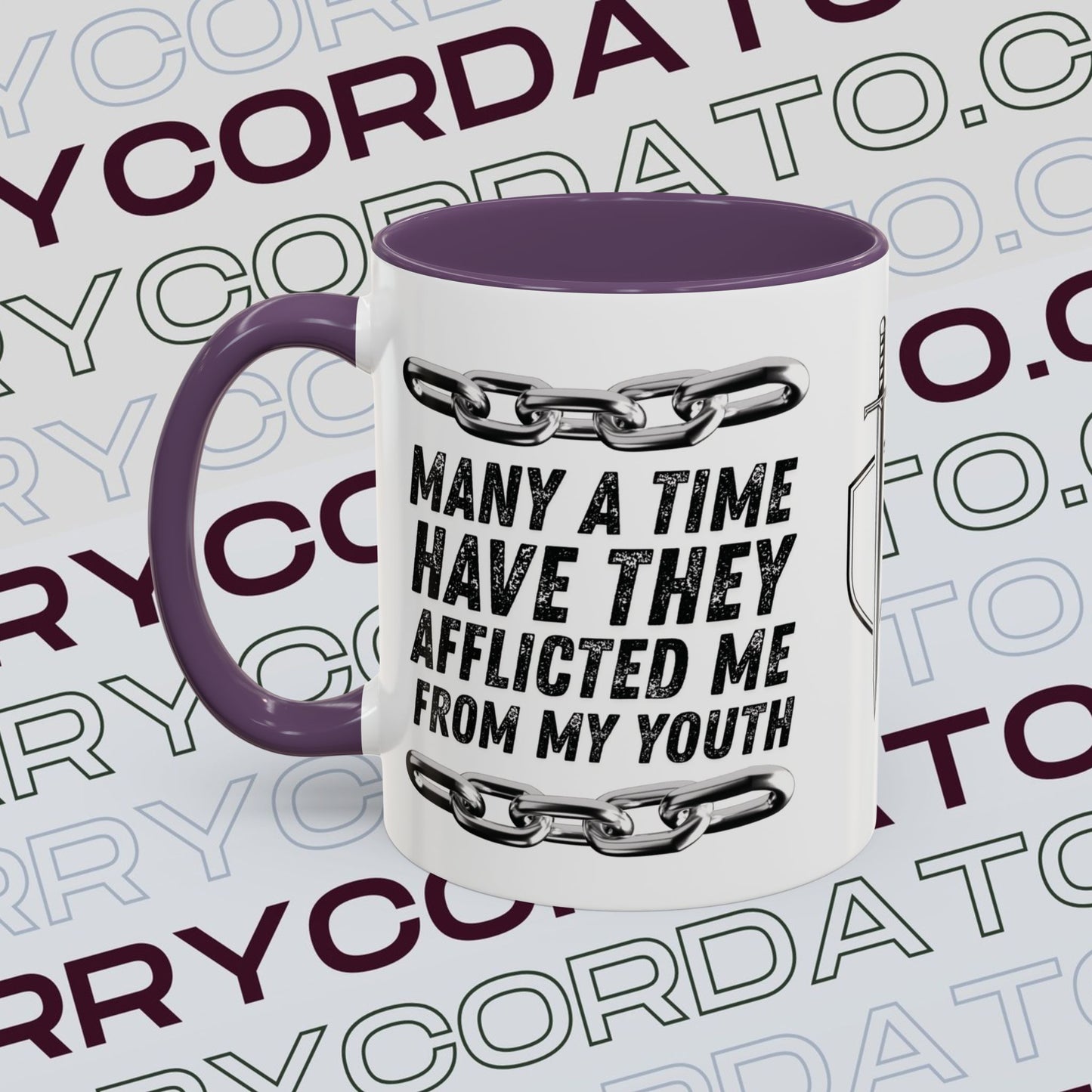 Inspirational Coffee Mug, Motivational Cup for Daily Reflection, Gift for Friends, Psalm 129:2, Unique Quote Mug