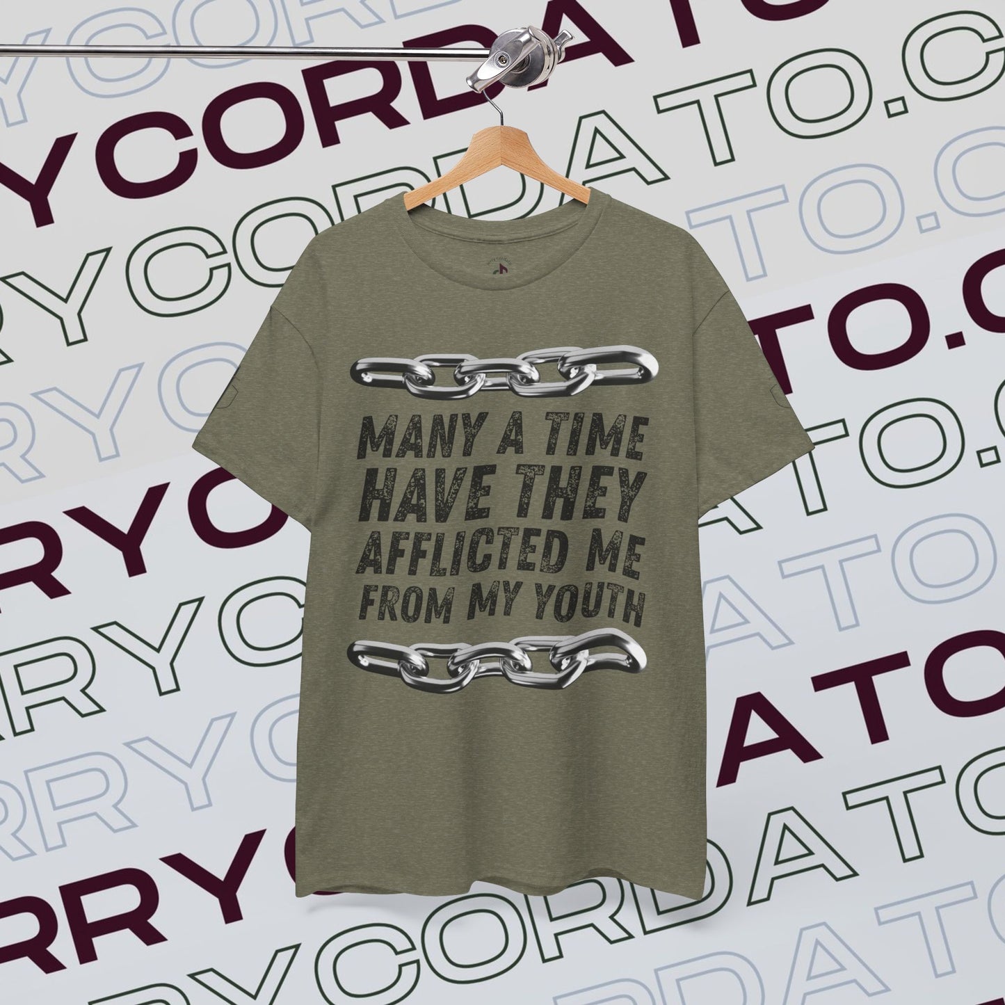 Inspirational Unisex Heavy Cotton Tee - Faith, Motivation, Spiritual, Gift for Him/Her, Bible Verse