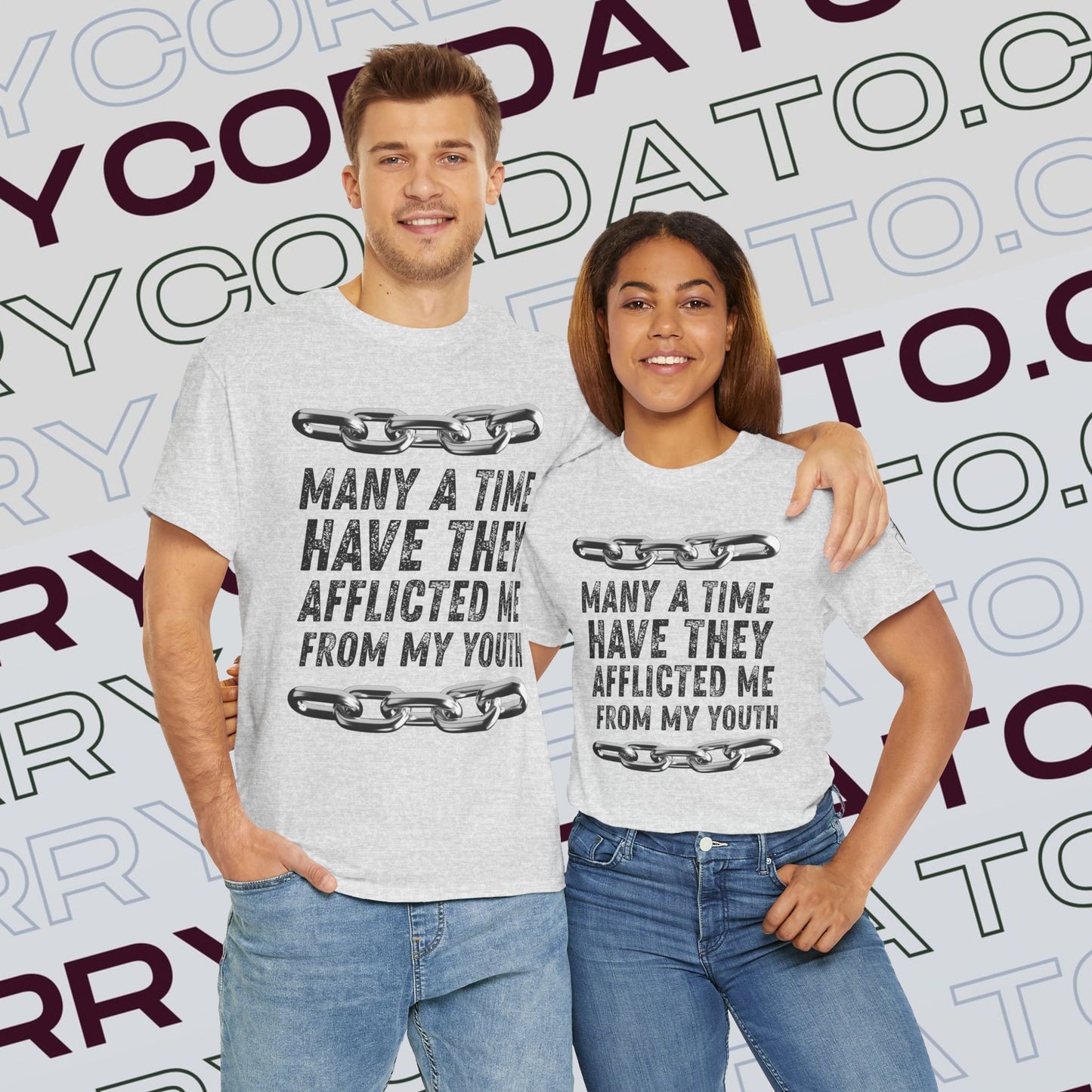 Inspirational Unisex Heavy Cotton Tee - Faith, Motivation, Spiritual, Gift for Him/Her, Bible Verse