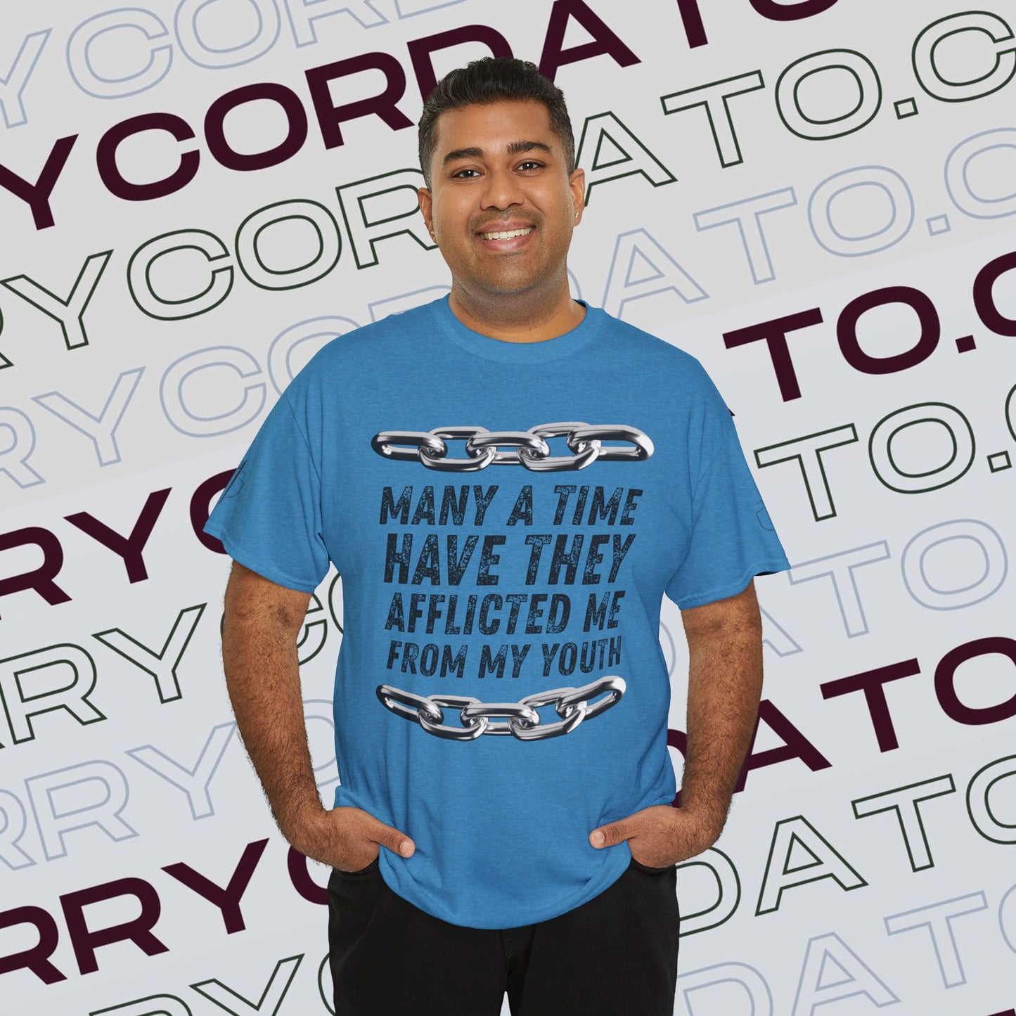 Inspirational Unisex Heavy Cotton Tee - Faith, Motivation, Spiritual, Gift for Him/Her, Bible Verse