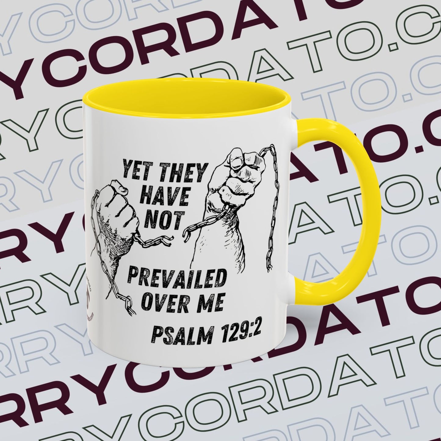 Inspirational Coffee Mug, Motivational Cup for Daily Reflection, Gift for Friends, Psalm 129:2, Unique Quote Mug