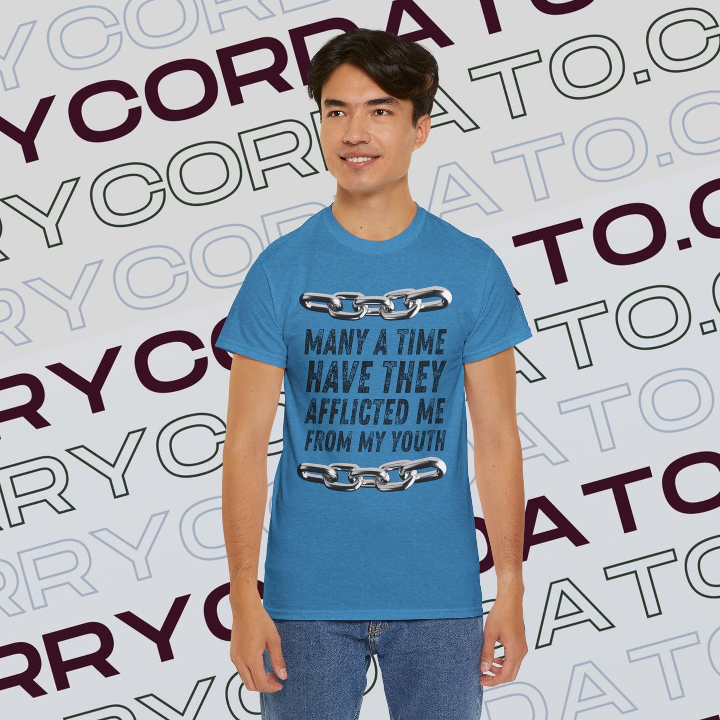 Inspirational Unisex Heavy Cotton Tee - Faith, Motivation, Spiritual, Gift for Him/Her, Bible Verse