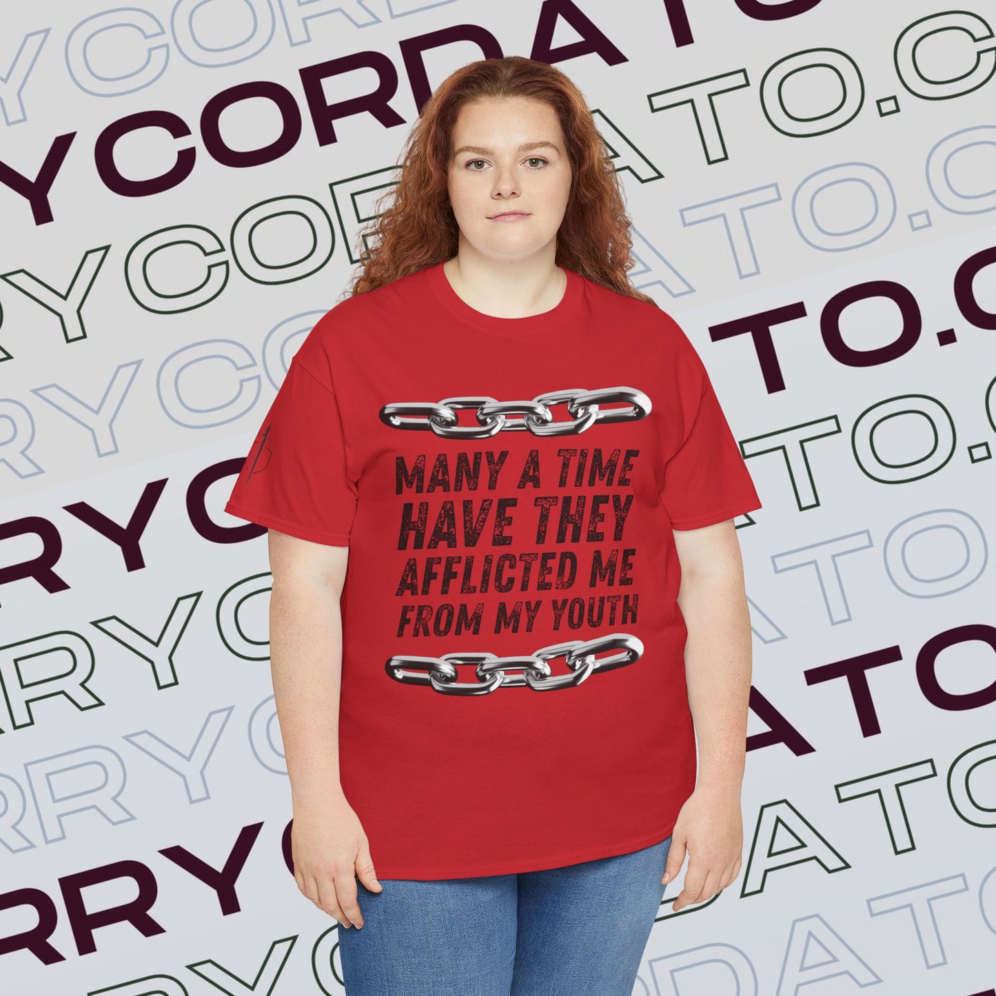 Inspirational Unisex Heavy Cotton Tee - Faith, Motivation, Spiritual, Gift for Him/Her, Bible Verse