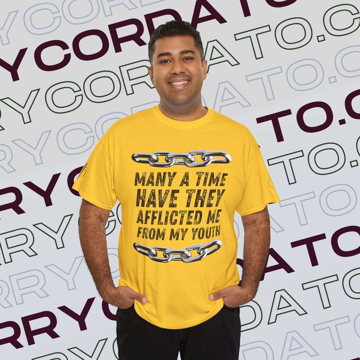 Inspirational Unisex Heavy Cotton Tee - Faith, Motivation, Spiritual, Gift for Him/Her, Bible Verse